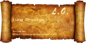 Lung Orsolya névjegykártya